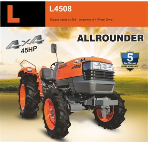 Kubota Tractor L4508 45 Hp At Rs 975000piece In Sopore Id 25593111012