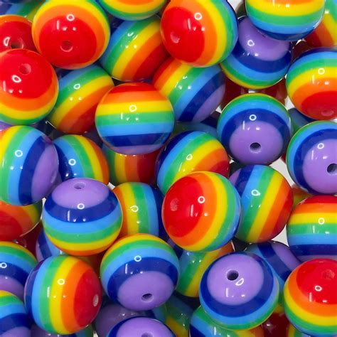 Acrylic Beads Rainbow Palette Beads