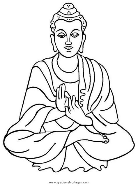 Buddha Gratis Malvorlage In Buddha Religionen Ausmalen