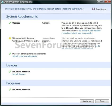 Windows 7 Upgrade Advisor Tutorials