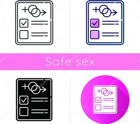 Icono De Prueba Sexual Página De Examen Informe Masculino Y Femenino Determinación Y