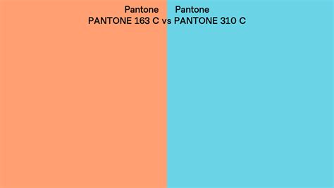 Pantone 163 C Vs Pantone 310 C Side By Side Comparison