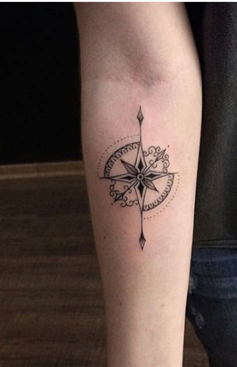 Pin By Crazy Wisdom On Tattoos Feminine Compass Tattoo Simple