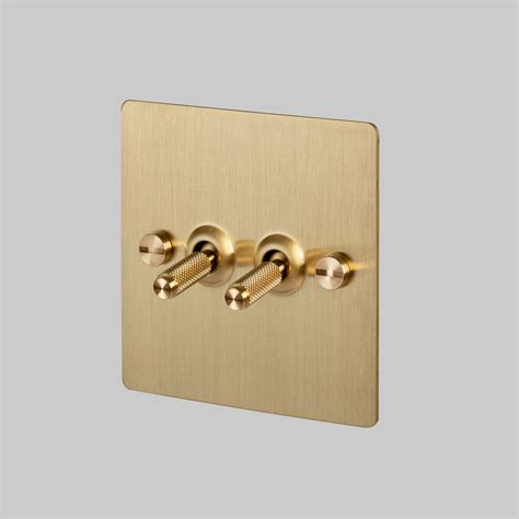 Brass Toggle Light Switch 1g Toggle Made From Solid Knurled Brass