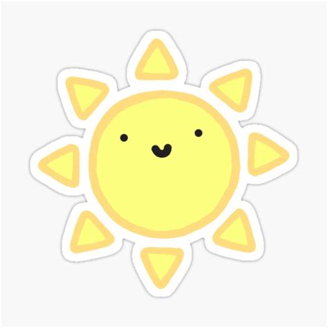 Happy Sun Tumblr Hipster Trendy Sticker For Sale By