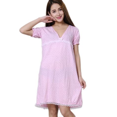 Women Nightgowns 100 Cotton 2019 New Summer And Autumn Female