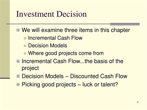 Ppt Investment Decisions Powerpoint Presentation Free Download Id1445368