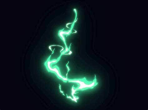 Green Lightening Fire Animation Cool Animations Motion Design Animation