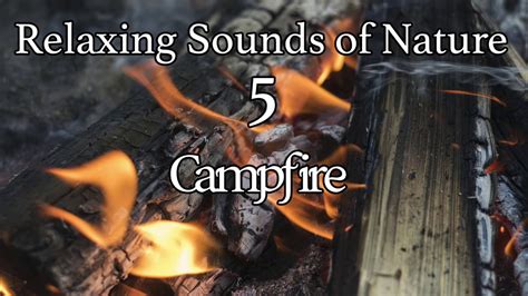 Relaxing Sounds Of Nature 5 Campfire Fireplace Youtube