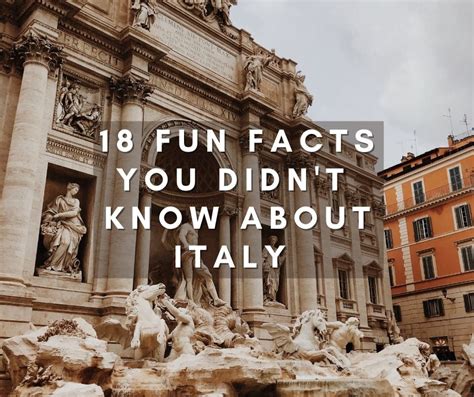 18 Fun Facts You Didnt Know About Italy Flavours Holidays