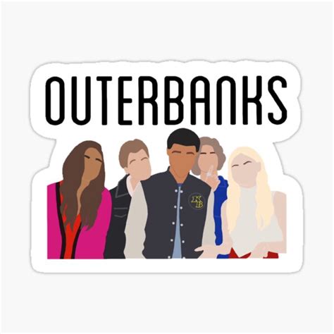 Outerbanks Sticker Sticker For Sale By Davinakent Redbubble
