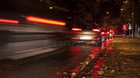 Night Traffic Time Lapse Stock Image Image Of Exposure 102609591