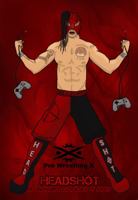 Pro Wrestling X Concept Art Headshot By Zeron Deviantart On Deviantart