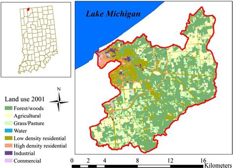 Location Of Trail Creek Watershed In Northwest Indiana Usa Download