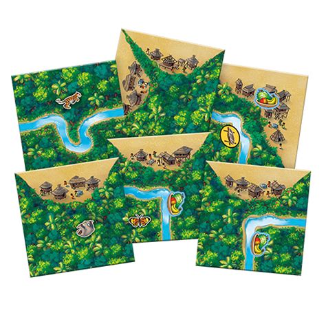 Players score points not only for discovering animals, but also for visiting native villages and water. Carcassonne: Amazonas | Asmodee USA