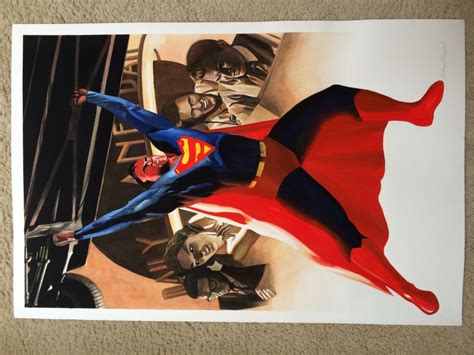 Superman Painting Final In Steve Hendrickss Dc Comics Comic Art