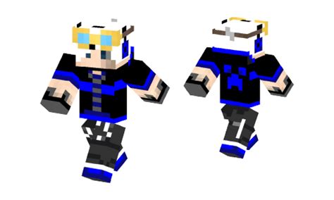 Blue Guy Version Of Last Skin Minecraft Skins