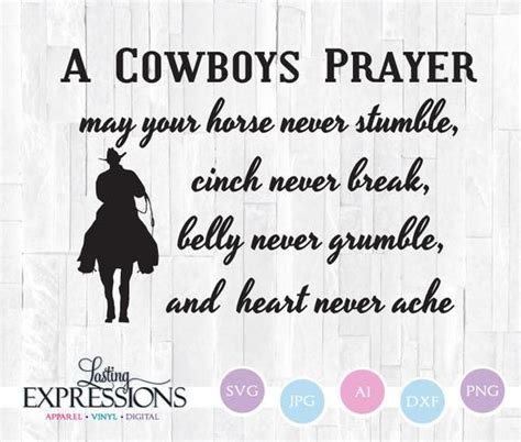 Stairway to heaven lyrics svg thanks for stopping by the glittered with goodness designs store! Cowboys Prayer Quote SVG, Horse Clipart for Silhouette ...