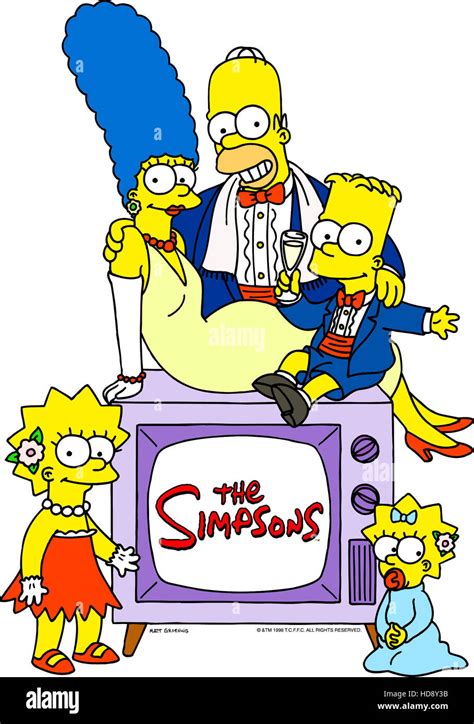 Los Simpsons Lisa Homer Marge Bart Maggi 1989 Presente Tm Y Copyright © 20th Century Fox
