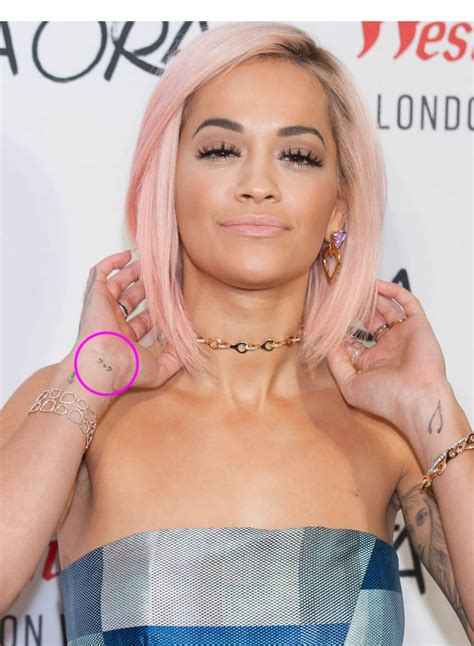 This is because wrist tattoos are visible almost all the time and many companies and organizations have strict policies against visible. We Finally Caught a Glimpse of Rita Ora's Japanese Symbols ...