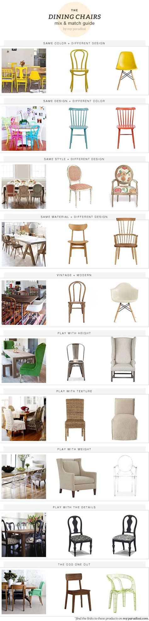 The Dining Chairs Mix And Match Guide Sillas Diseño Ideas De Diseño