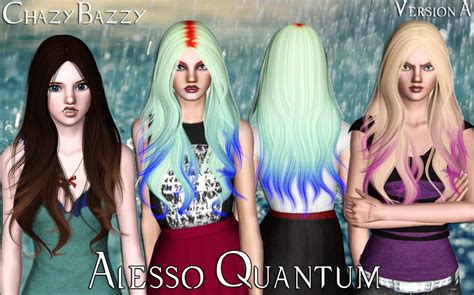 Alesso S Quantum Hairstyle Retextured By Chazy Bazzy For Sims Sims Hairs Simshairs