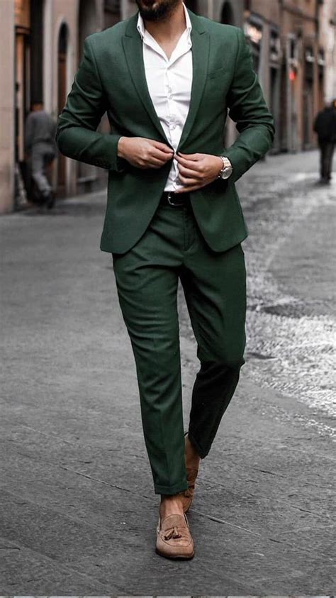 Men Green Suit Emerald Green Suit Elegant Fashion Suit Etsy
