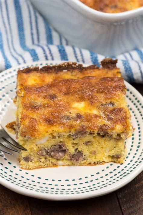 Sausage Egg And Cheese Breakfast Casserole Without Bread Bread Poster