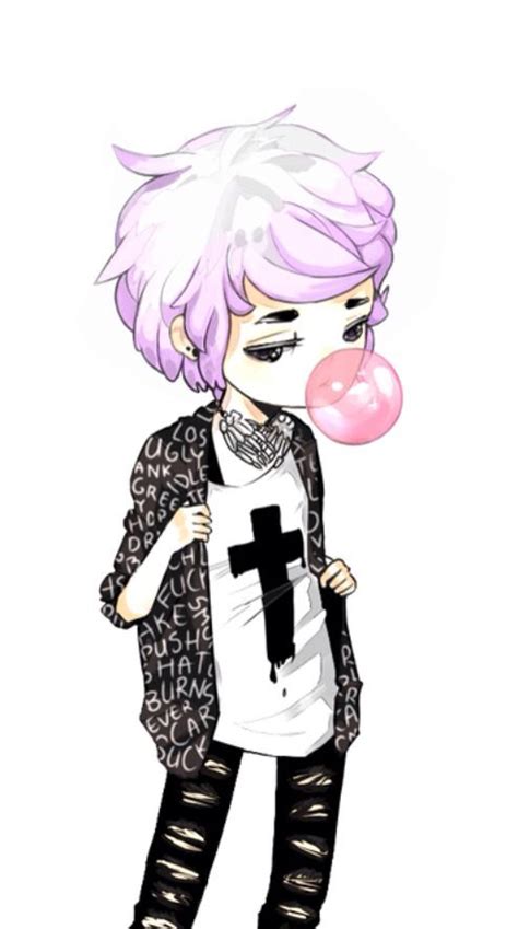 Kawaii Pastel Goth Anime Boy Pastel Goth Art Pastel