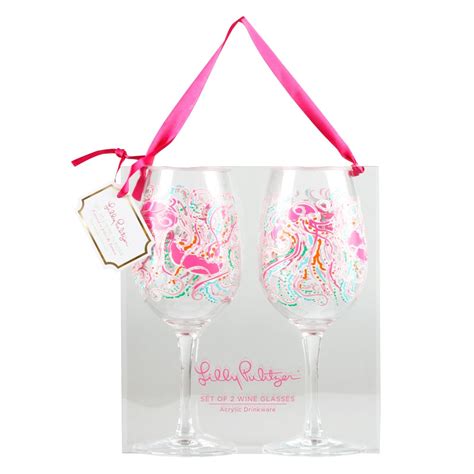 Lilly Pulitzer Acrylic Wine Glasses Jellies Be Jammin Acrylic Wine Glasses Fun Wine Glasses