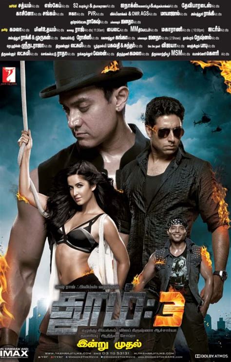 Dhoom 3 Movie Release Posters Aamir Khan Katrina Kaif