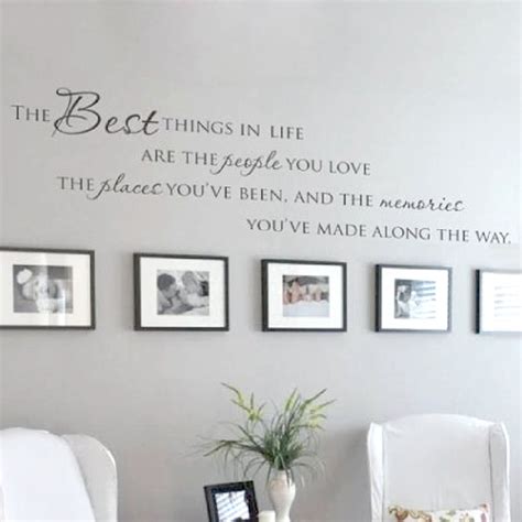 The Best Things In Life Vinyl Wall Decals Love Memories Wall Quote