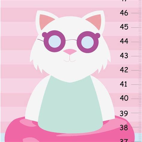 Potato chart full gettystewart com. Personalized Children's Growth Chart - Swimming cat -Kitty ...