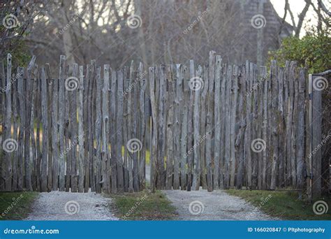 Stockade Fencing Stockbild Bild Von Gatter Hintergrund 166020847