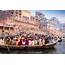 Boats Along The Ganges In Varanasi India