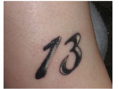 15 Cool Number 13 Tattoo Designs Pretty Designs