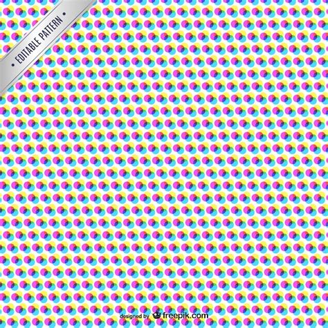Free Vector Cmyk Abstract Pattern With Color Dots