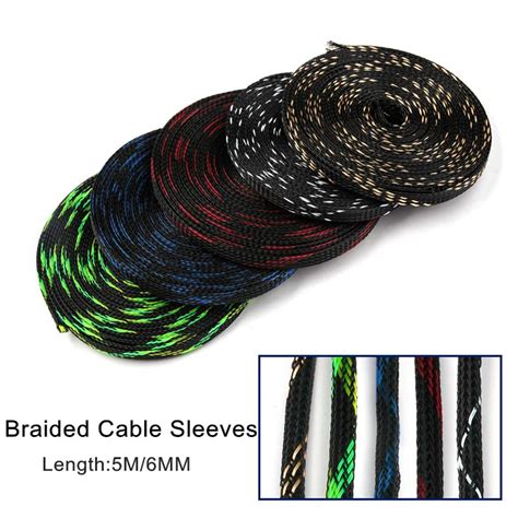 Buy Length 5m Cable Sleeves 5 Colors 6mm Insulation