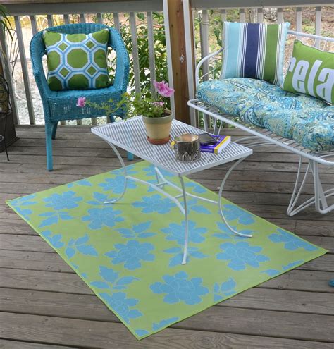 My Floor Cloth Rug That I Made With Outdoor Canvas Material That I