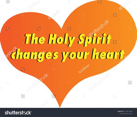 Holy Spirit Changes Your Heart Pentecost Stock Vector Royalty Free
