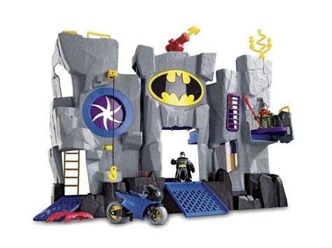 Fisher Price Imaginext Super Friends Batcave Playset In Dark Gray