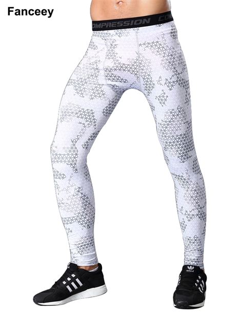 Camouflage Men Pants Fitness Joggers Compression Tights Long