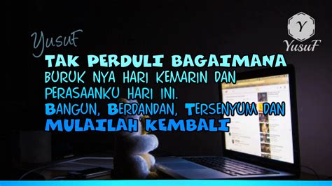 Kenapa kamu biarkan kegelisahan ini selalu hadir di hatiku, kamu kan bisa mengobatinya, setidknya memberiku kabar. Kata kata mutiara yusuf (242) - YouTube