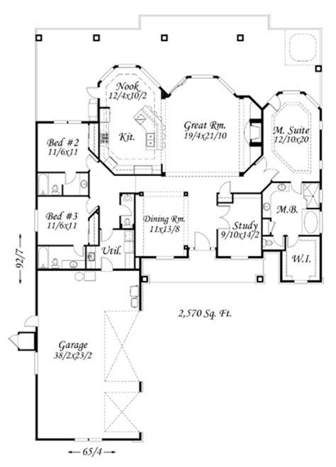 Main Floor Plan Lodge House Plans Craftsman House Plans Timber Truss