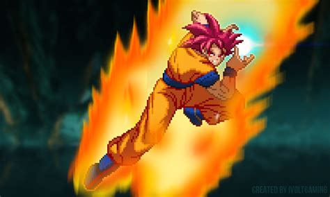 Super Saiyan God Goku Kamehameha By Ivoltgaming On Deviantart