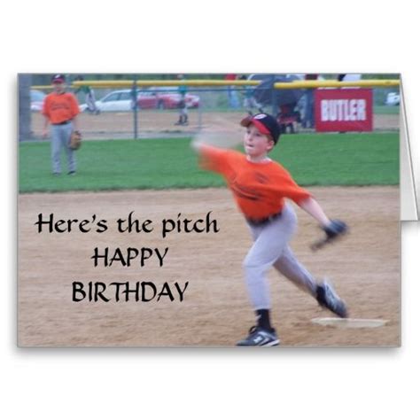 Heres The Pitch Happy Birthday Happy Birthday Baseball Birthday