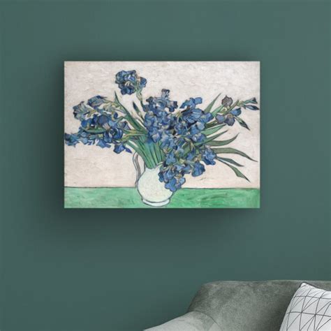 Winston Porter Irises White Vase By Vincent Van Gogh Wrapped