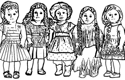creative picture  american girl doll coloring pages davemelillocom