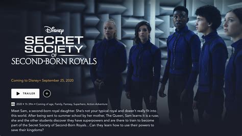 Secret Society Of Second Born Royals Now Streaming On Disney Chip