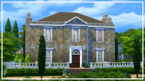 British Country Estate Part 12 Exterior The Sims 4 Speed Build
